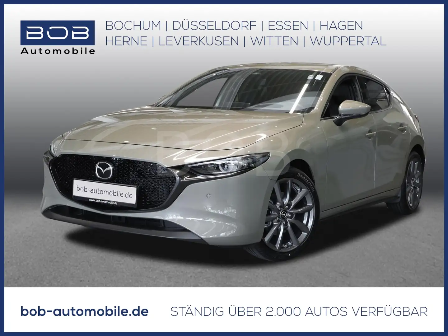 Mazda 3 G 140 Aut. Exclusive-line NAVI SHZ PDC BT Beige - 1