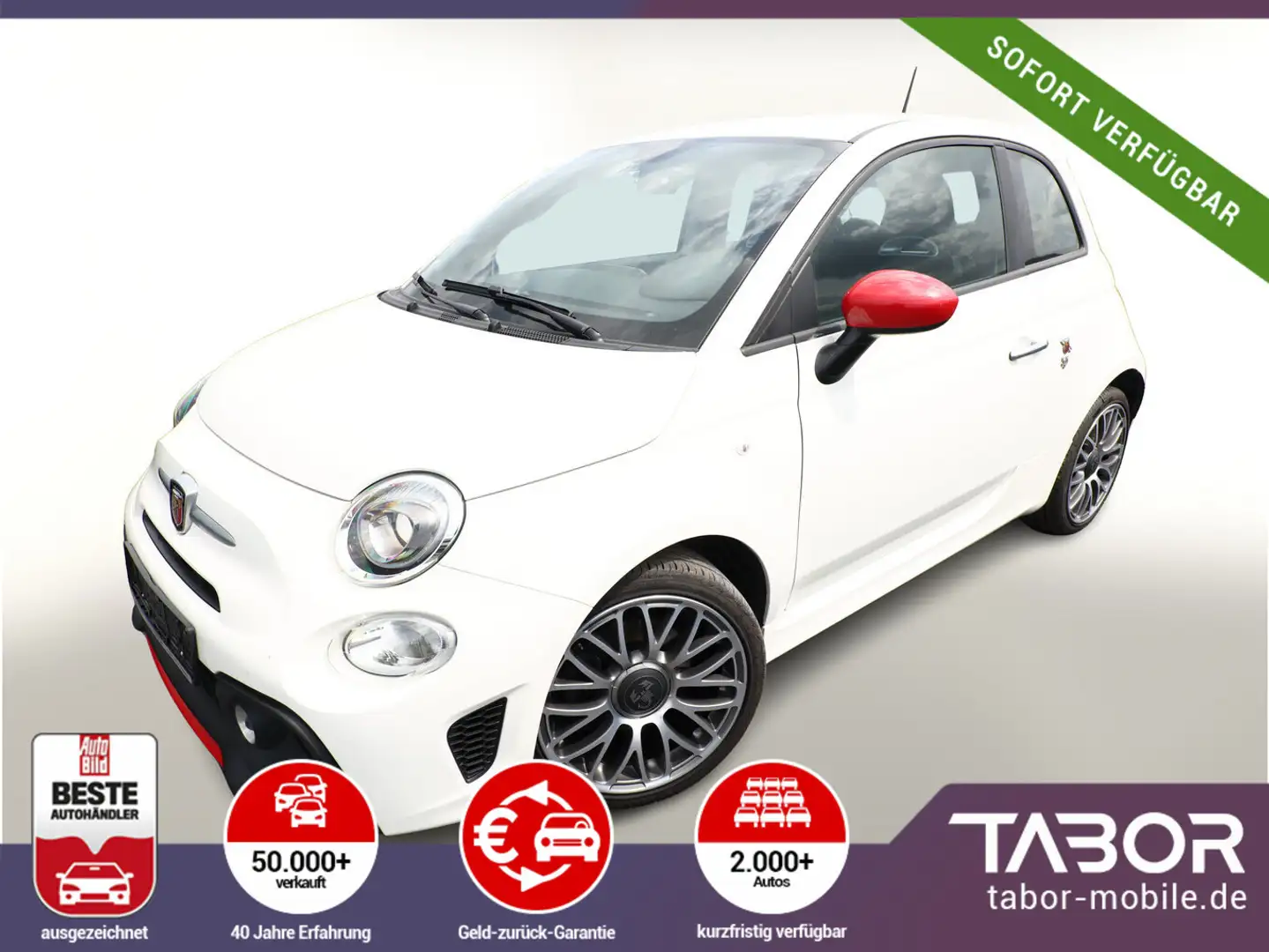 Abarth 595 1.4 T-Jet 16V 145 Nav 17Z Touring EsteticoK Weiß - 2