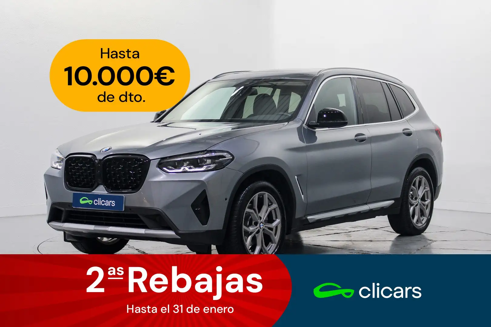 BMW X3 xDrive 20dA xLine Gris - 1