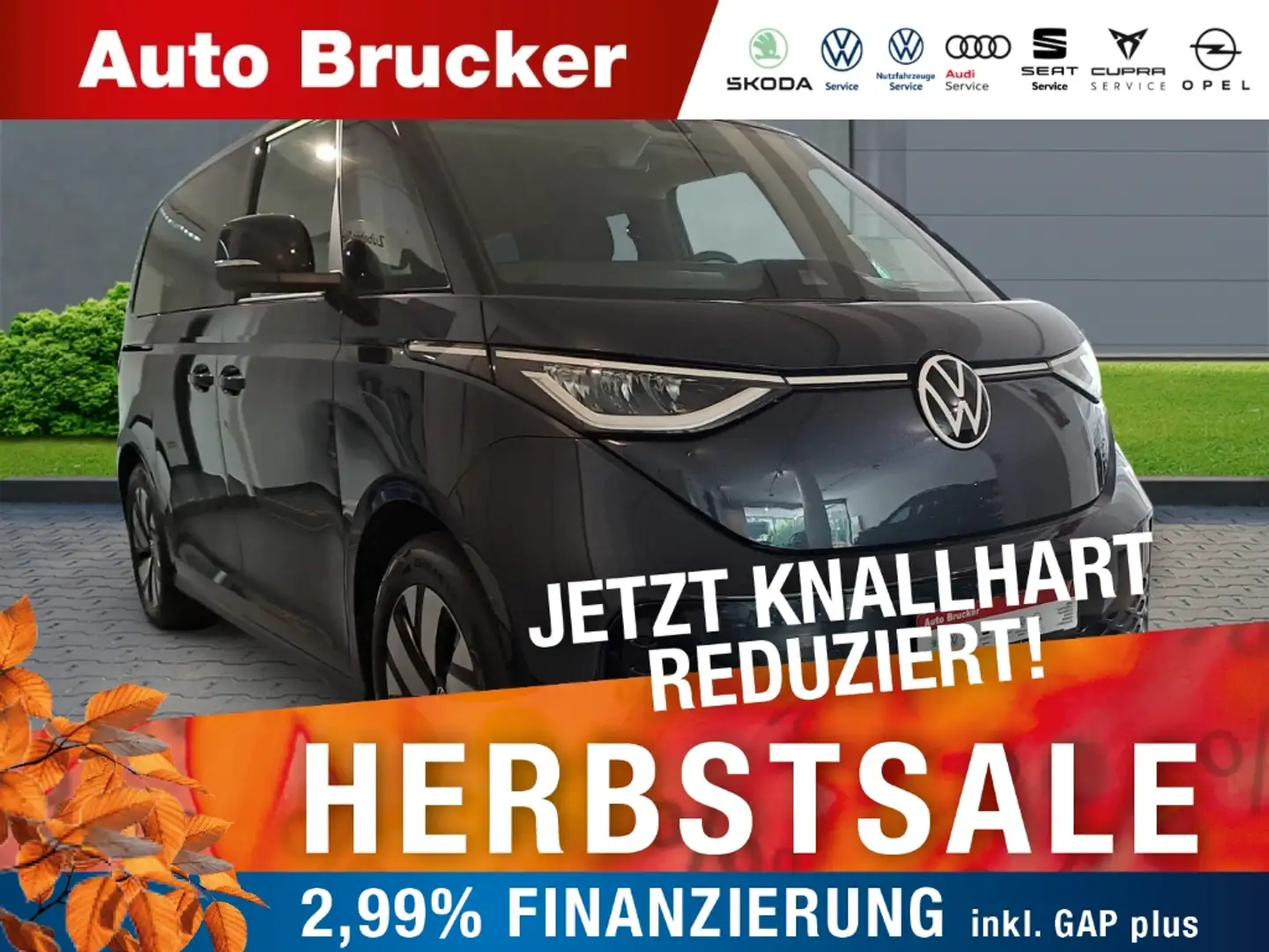Volkswagen ID. Buzz Bus 150 kW Pro+LED+Kamera+Klimaautomatik LED-Rückl Bleu - 1
