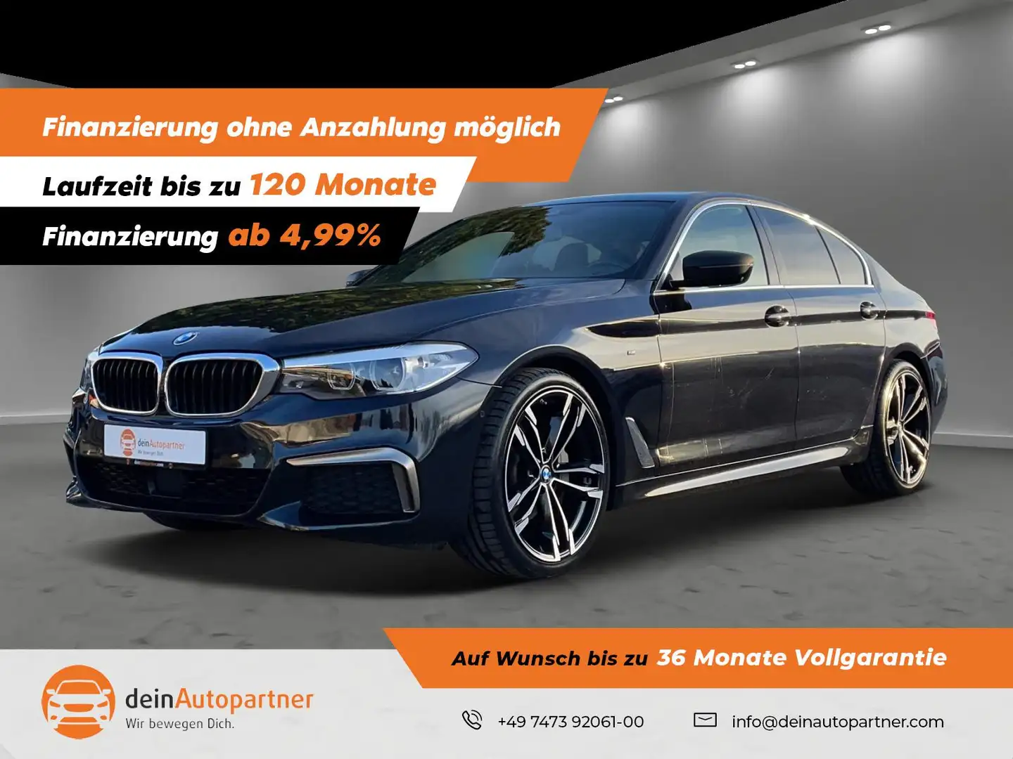 BMW M550 d xDrive Limo Leder Navi Dr.Ass. Pano Innov. Schwarz - 1