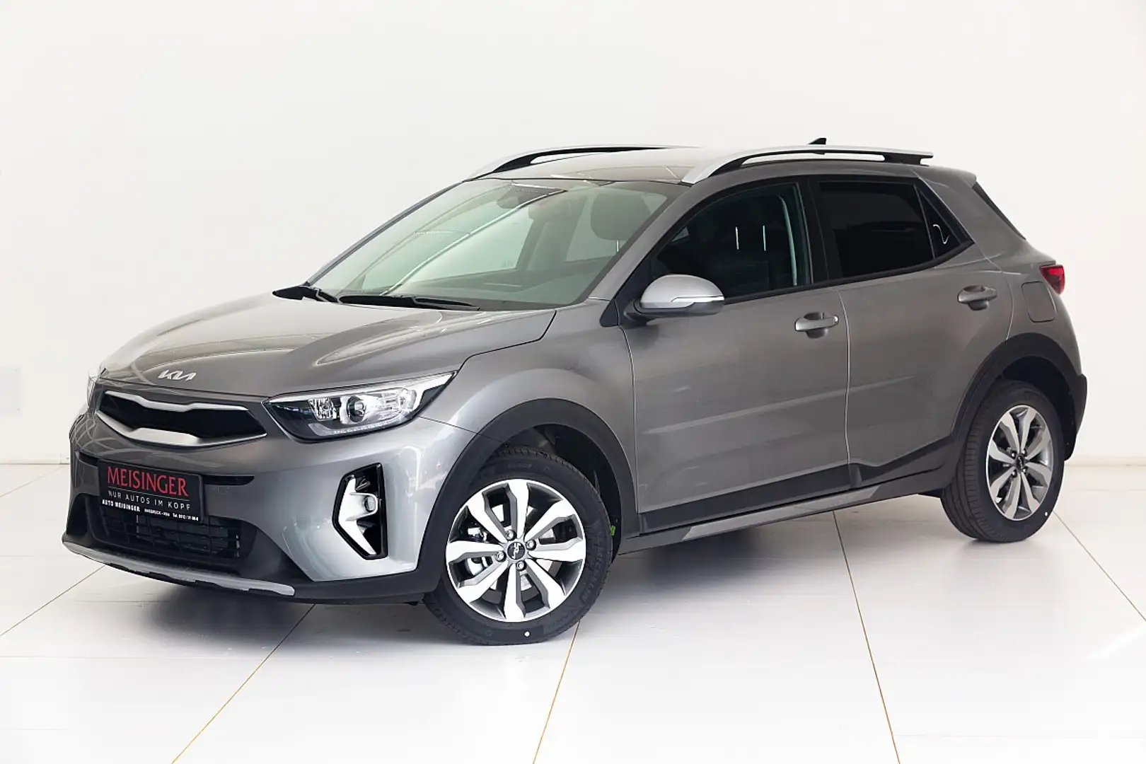 Kia Stonic 1,0 TGDI GPF ISG Silber - P3 Grau - 1