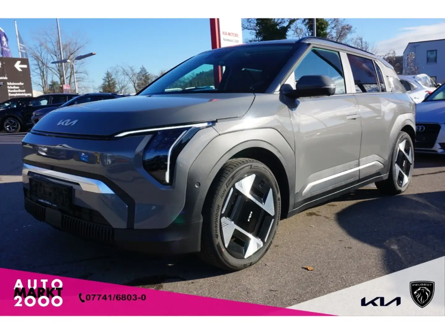 Kia EV3 58,3 kWh EARTH Navi LED Kamera ACC 19''LM DAB SHZ Grau - 1