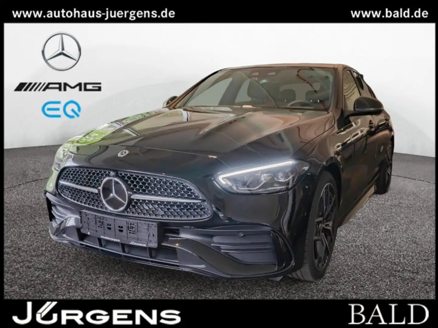 Mercedes-Benz C 200 AMG-Sport/360/Pano/Burm/Night/Distr/19' Schwarz - 1