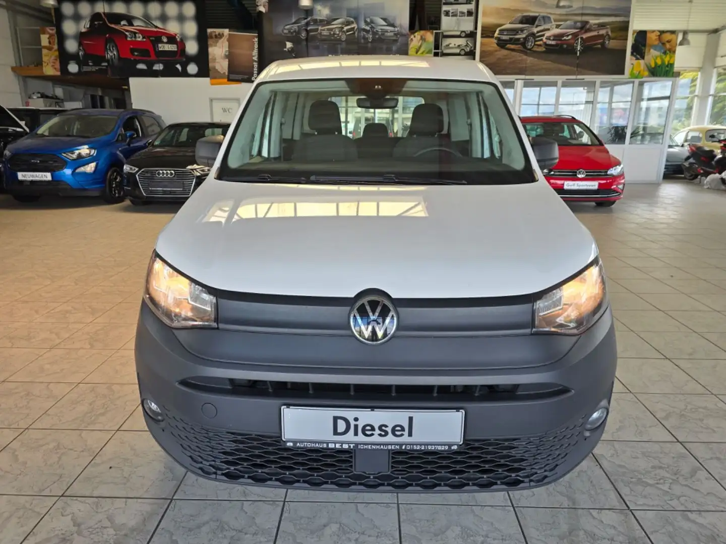 Volkswagen Caddy Kombi 2.0 TDI KLIMA NAVI 5-SITZER Weiß - 2