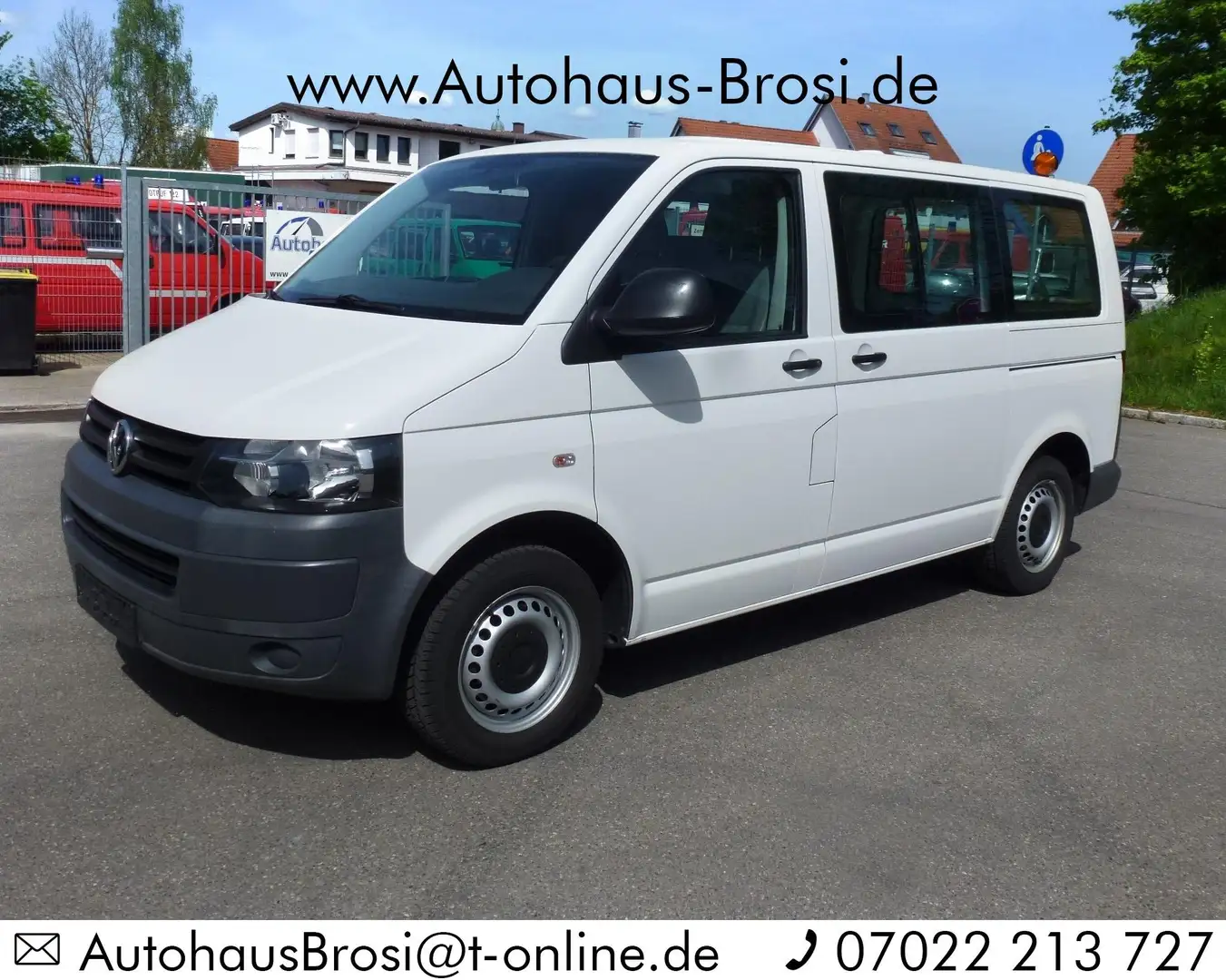 Volkswagen T5 Transporter Kombi * 1. Hand * Klima * wenig km * GARANTIE Blanc - 1