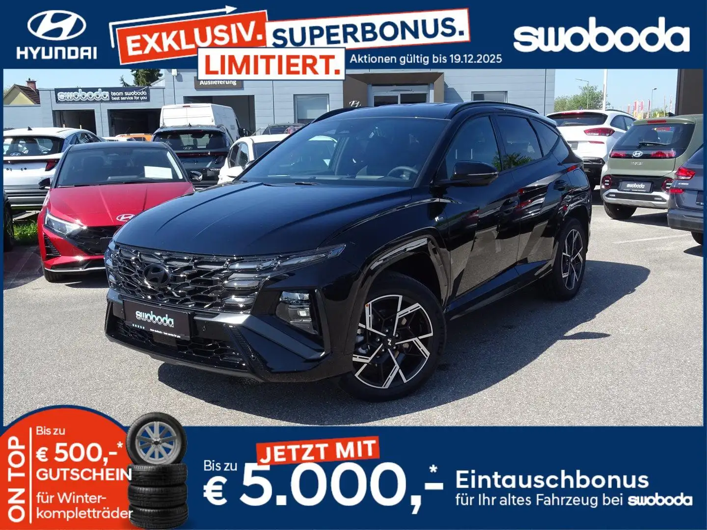 Hyundai TUCSON Tucson NX4 N Line 1,6 T-GDi PHEV 2WD AT t5pl2-P1/2 Schwarz - 1