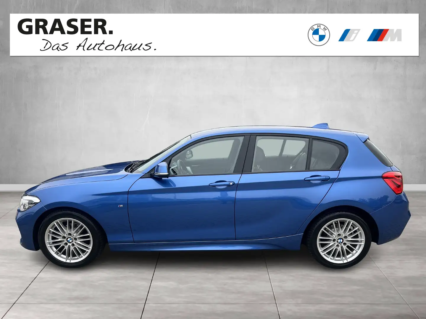 BMW 118 d 5-Türer M Sportpaket LED Tempomat USB Shz Blauw - 2