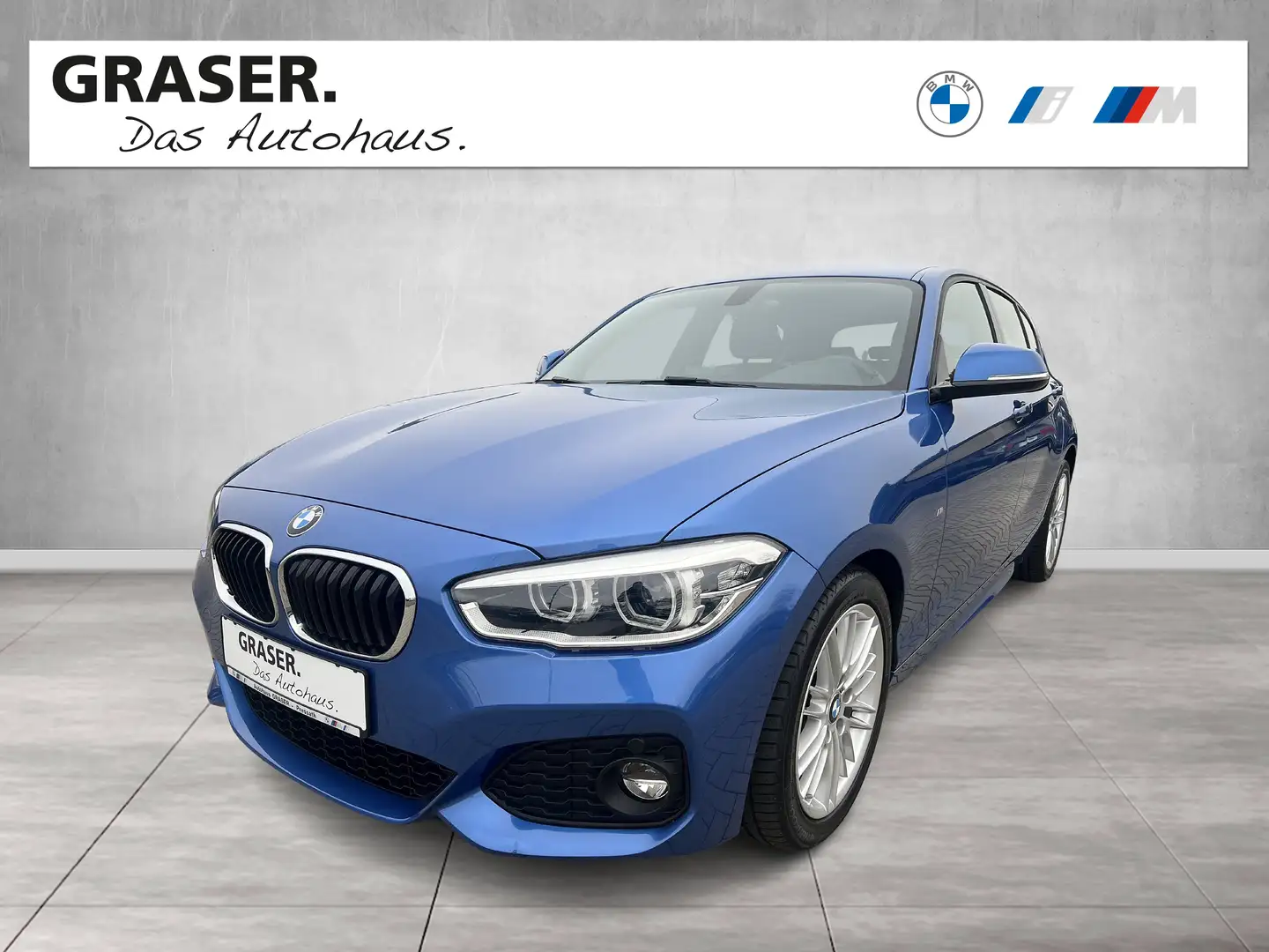 BMW 118 d 5-Türer M Sportpaket LED Tempomat USB Shz Blauw - 1