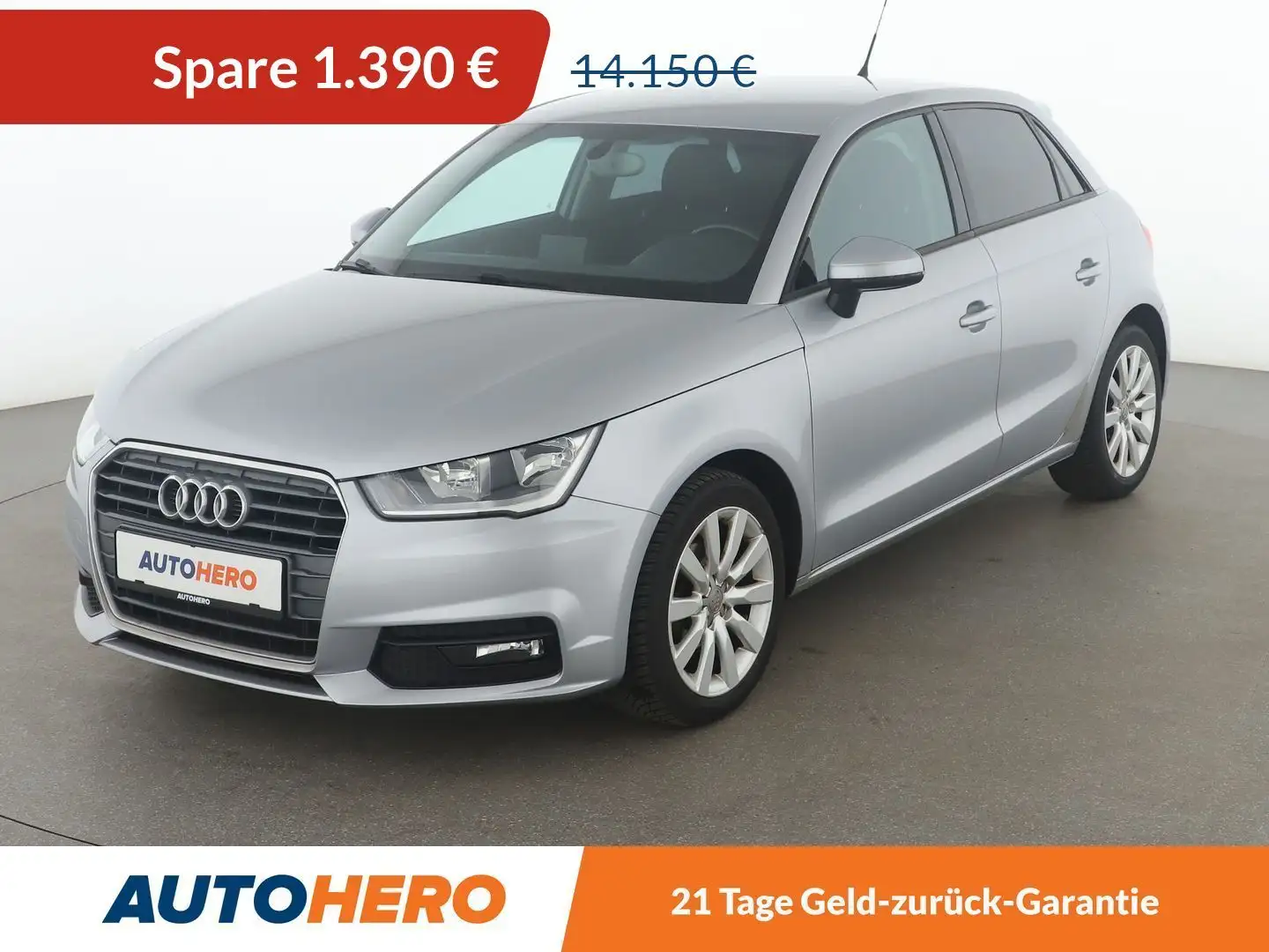 Audi A1 1.0 TFSI*NAVI*PDC*SHZ*KLIMA*ALU*GARANTIE* Silber - 1