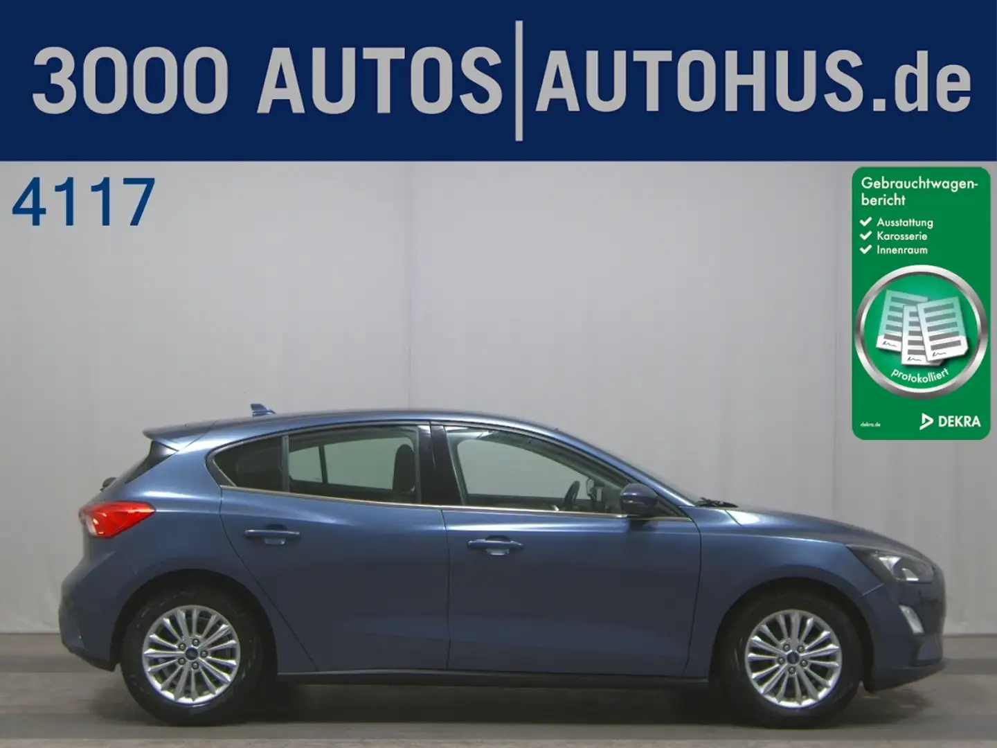 Ford Focus 1.0 EB Titanium LED DAB Shz Blauw - 1