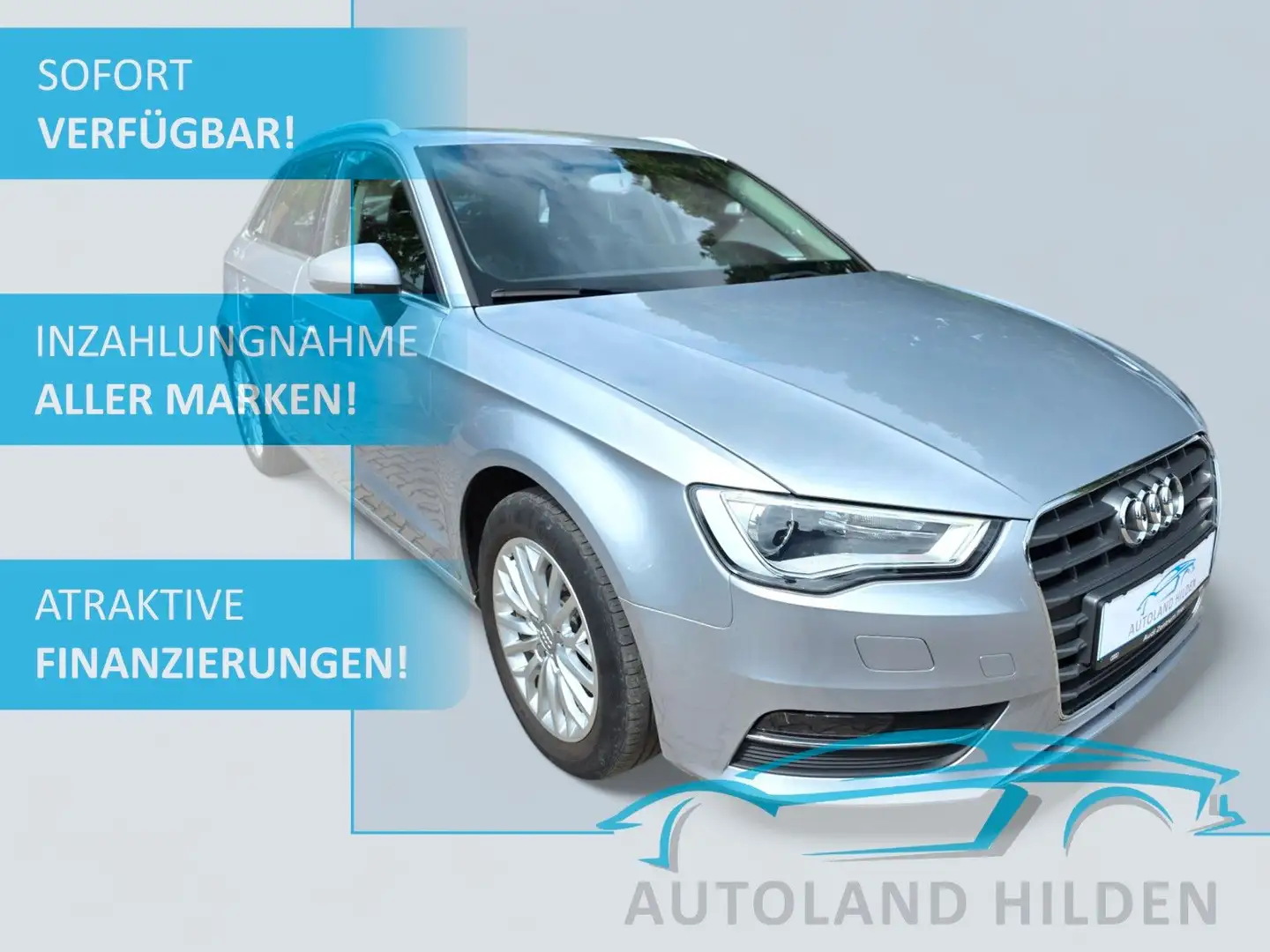 Audi A3 Sportback Lim. ambiente/clean diesel/Navi/MP3 Argent - 1
