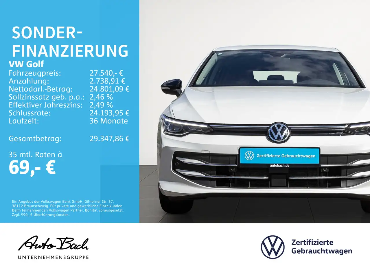 Volkswagen Golf VIII 1.5 eTSI DSG Goal, AHK, Navi, LED-Plus 2