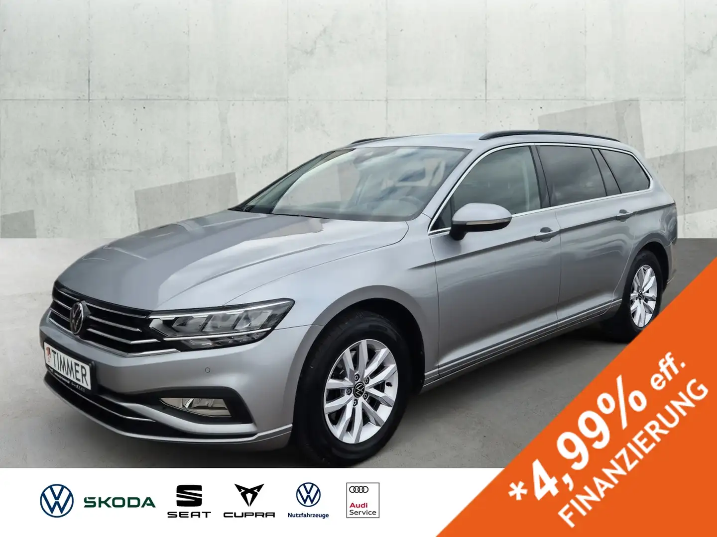 Volkswagen Passat Variant 2.0 TDI DSG BUSINESS *AHK *LED *ACC *RKAM *NAVI * Silber - 1