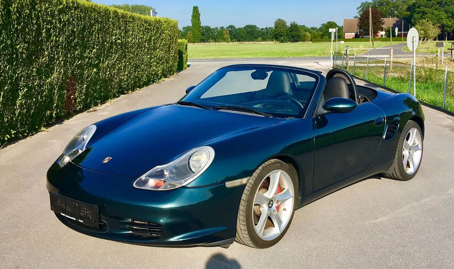 Porsche Boxster S 3.2, wenig KM, Handschalter Zelená - 1