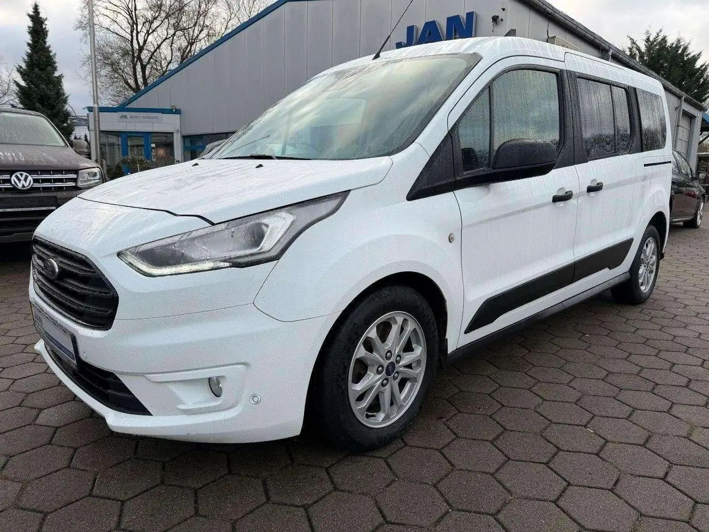 Ford Transit Connect lang Automatik AHK SHZ PDC Blanc - 1