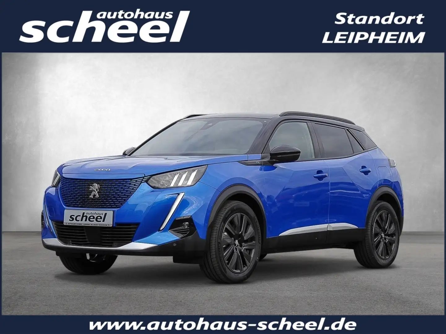 Peugeot 2008 Elektromotor 136 (e-) GT Pack ACC FLA LM Blau - 1