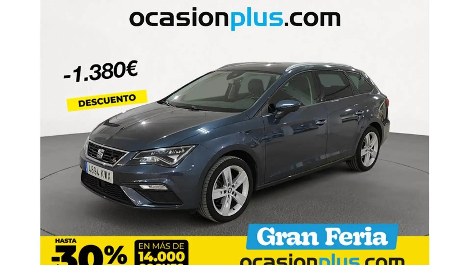 SEAT Leon ST 1.5 TGI GNC S&S FR DSG7 130 Gris - 1