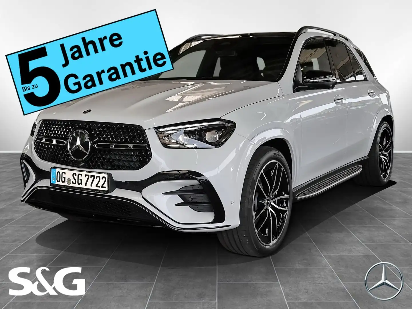 Mercedes-Benz GLE 450 d 4M AMG Distronic+M-LED+AHK+Pano+Standh Weiß - 1