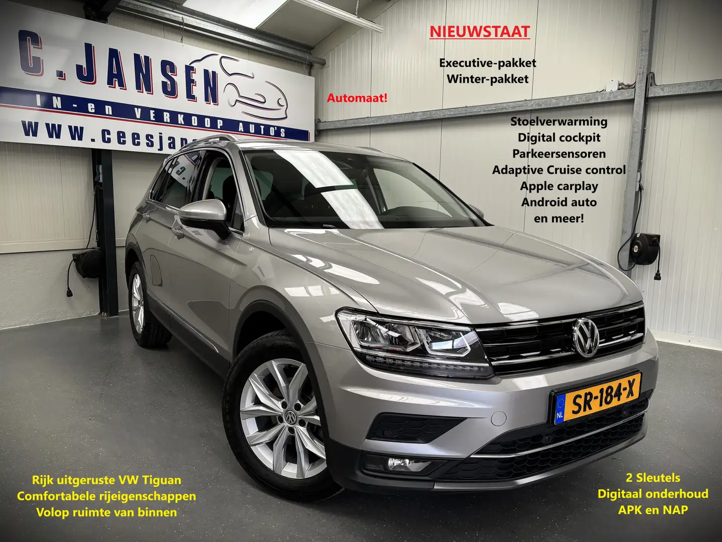 Volkswagen Tiguan 1.4 TSI 4Motion 4x4 Highline NIEUWSTAAT !! | 18" L Grau - 1