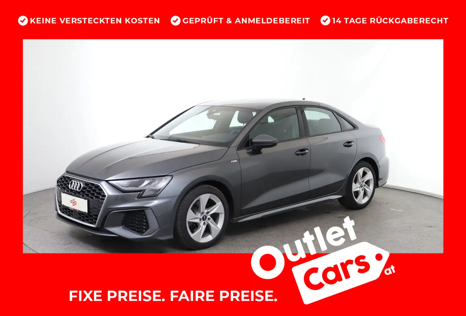 Audi A3 Limousine 35 TFSI S line exterieur Grau - 1