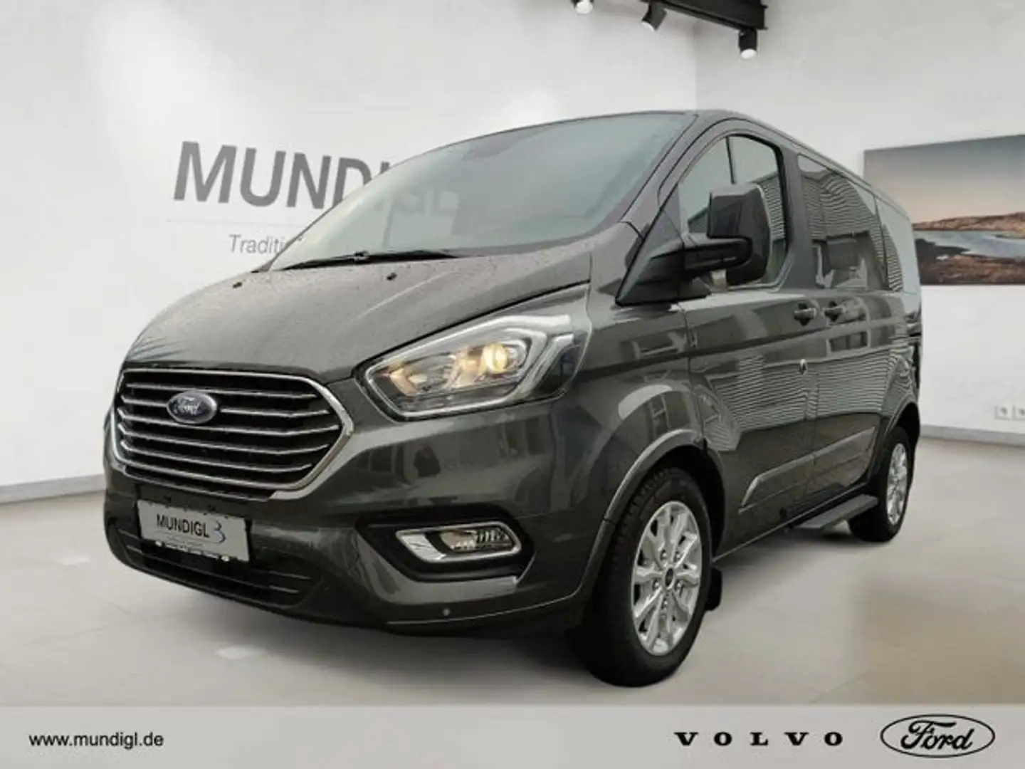 Ford Tourneo Custom 320 L1 H1 Titanium 8-Sitz,AHK,D-Klim Grau - 1