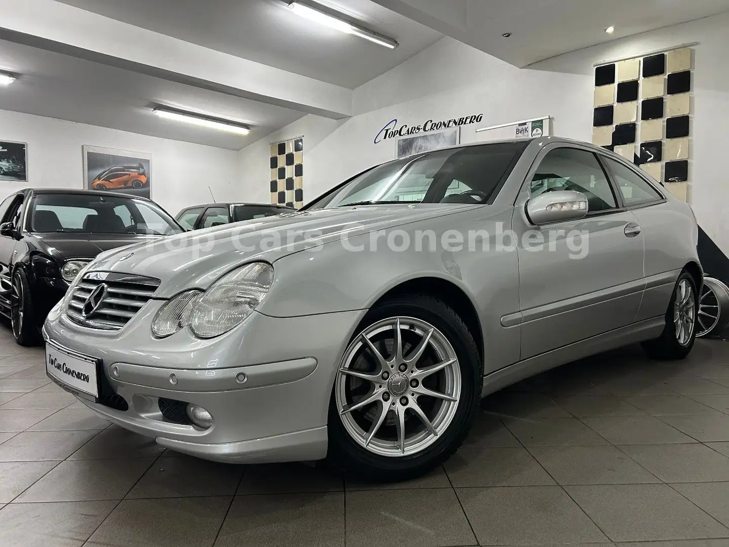 Mercedes-Benz C 200 Sportcoupe Kompressor*Leder*S-Heft*PDC* Argent - 2