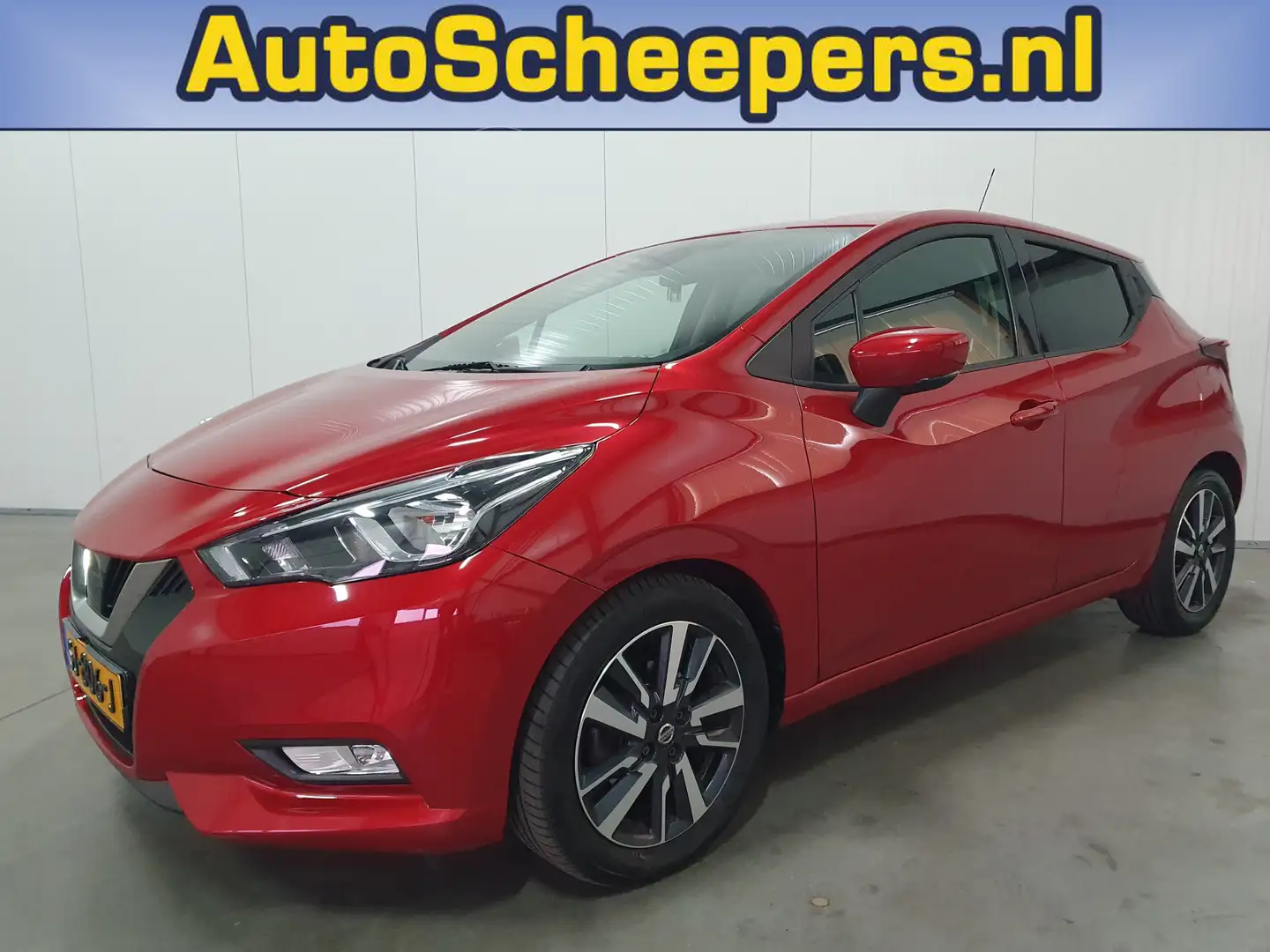 Nissan Micra 0.9 IG-T N-Connecta NAVI/CRUISE/CAMERA/AIRCO/LMV Rood - 1
