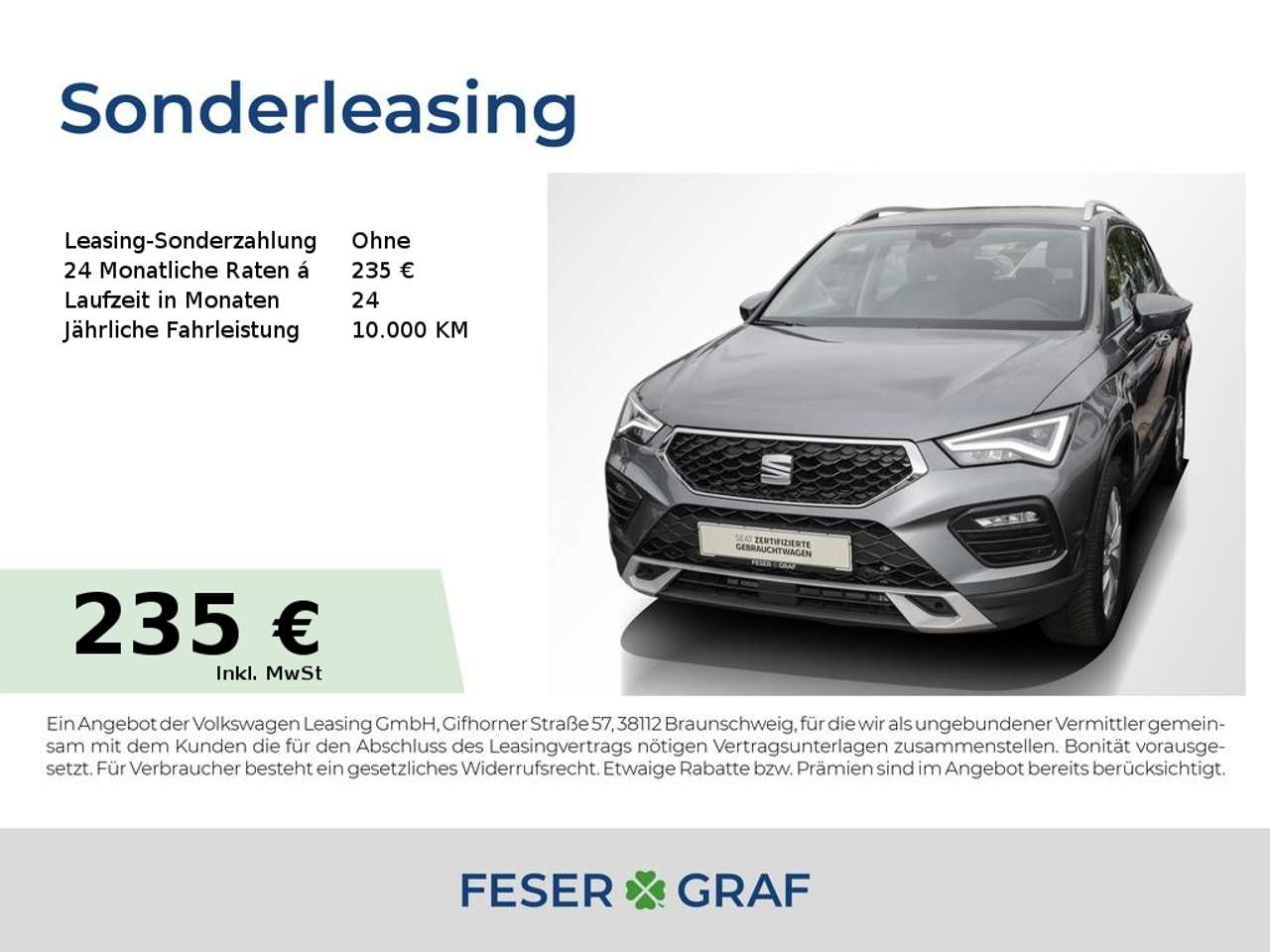 Seat Ateca — Seat Ateca 1.5 TSI Style DSG ACC LED Navi Sitzh. 17"
