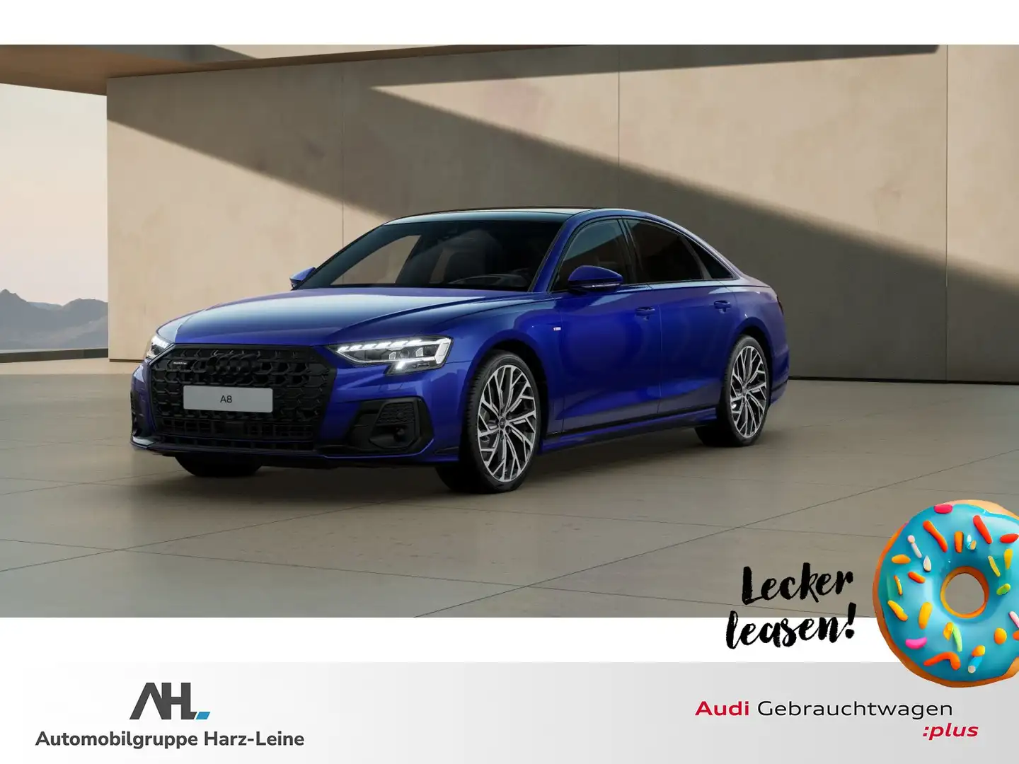 Audi A8 50 TDI quattro S-line, Standheizung, Pano Bleu - 1