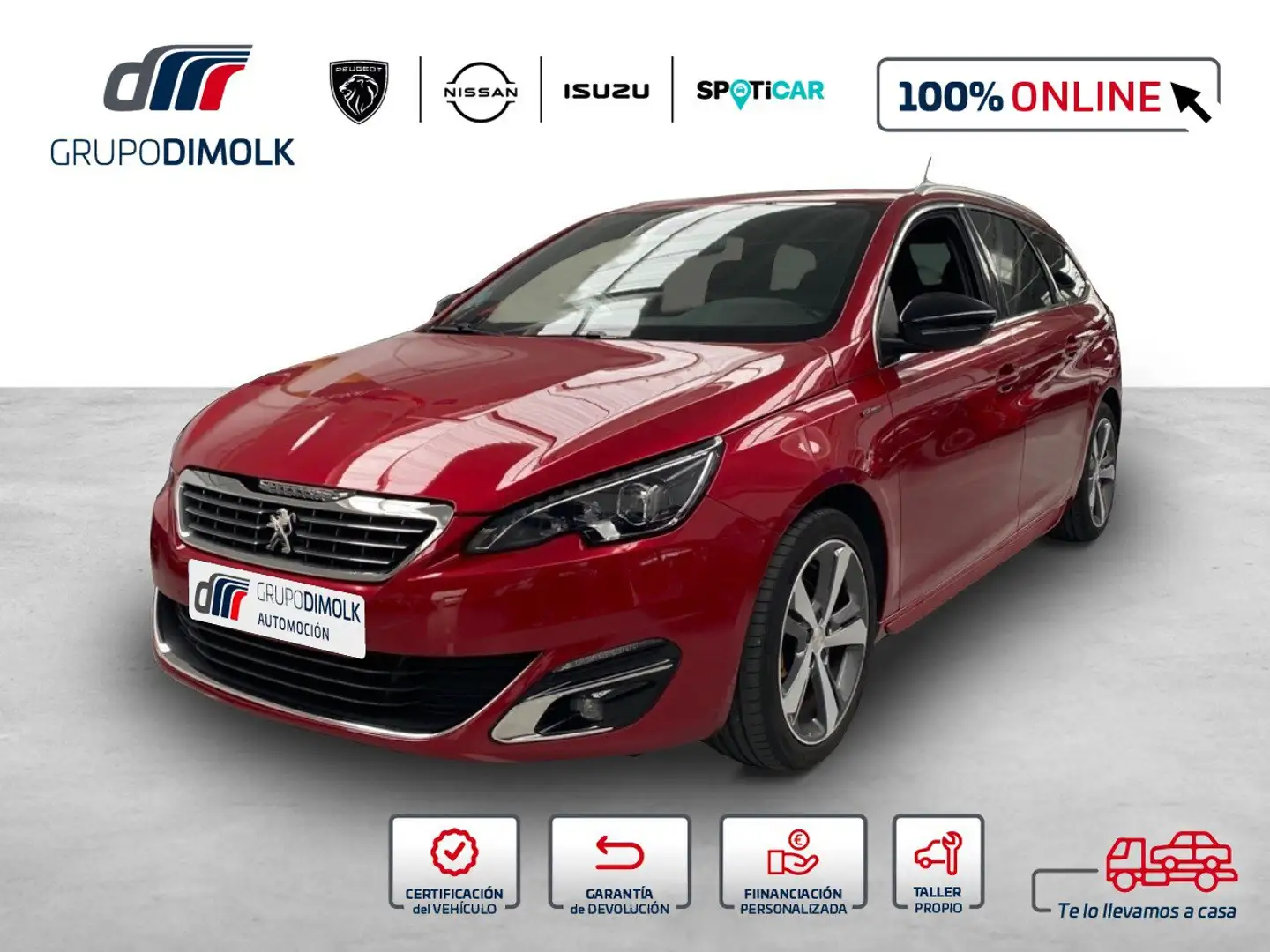 Peugeot 308 1.2 PureTech S&S GT Line EAT6 130 Rojo - 1