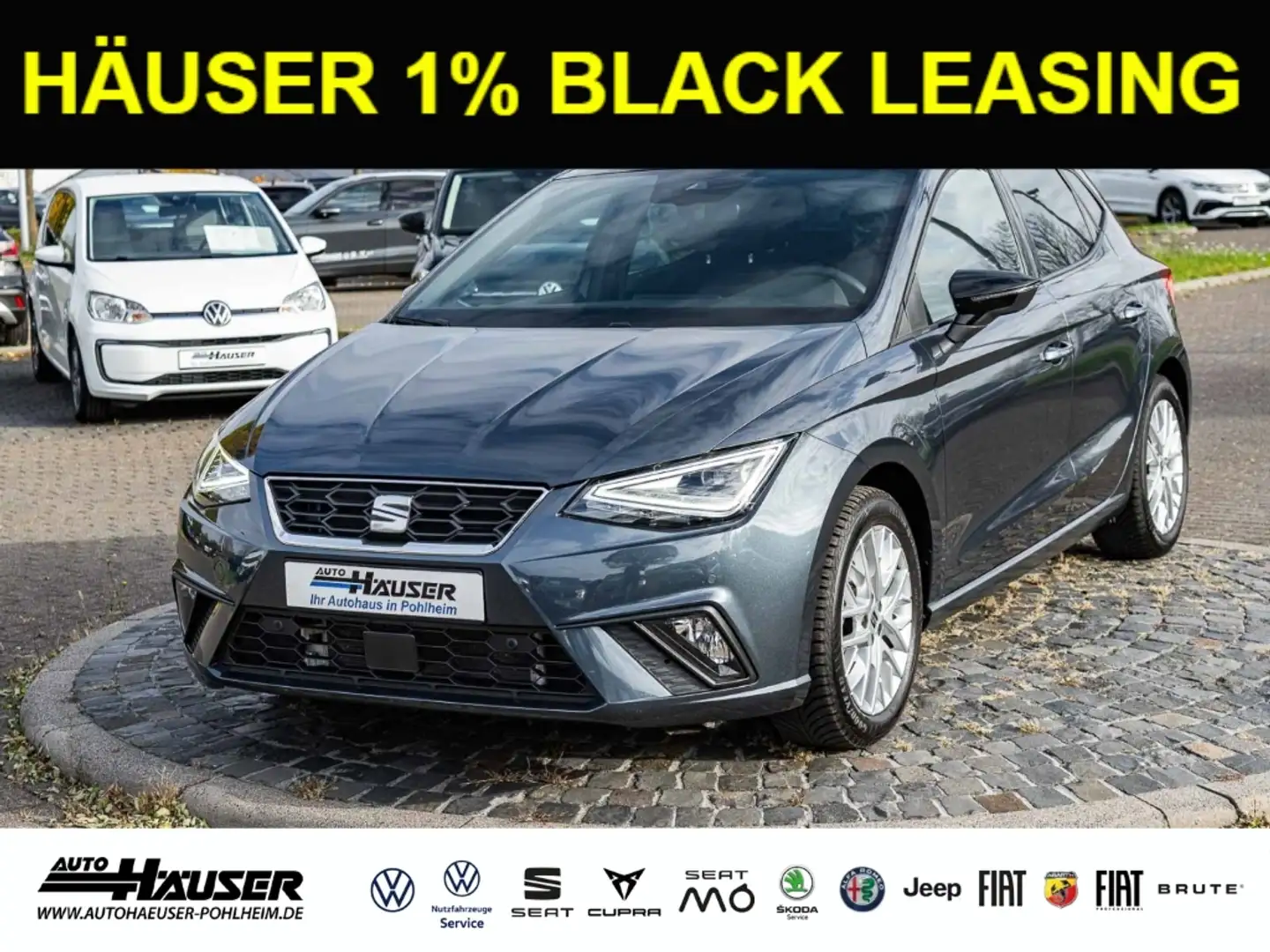 SEAT Ibiza FR 1.0 TSI DSG NAVI KAMERA ACC LED PDC SITZHZG Grau - 1