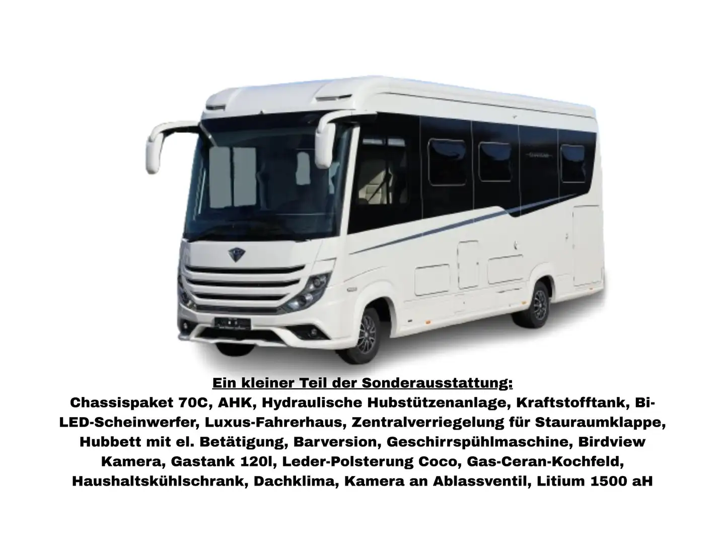 Concorde Charisma 860 LI Litium 1500 aH 3.0 l 152kW / 207PS Weiß - 1