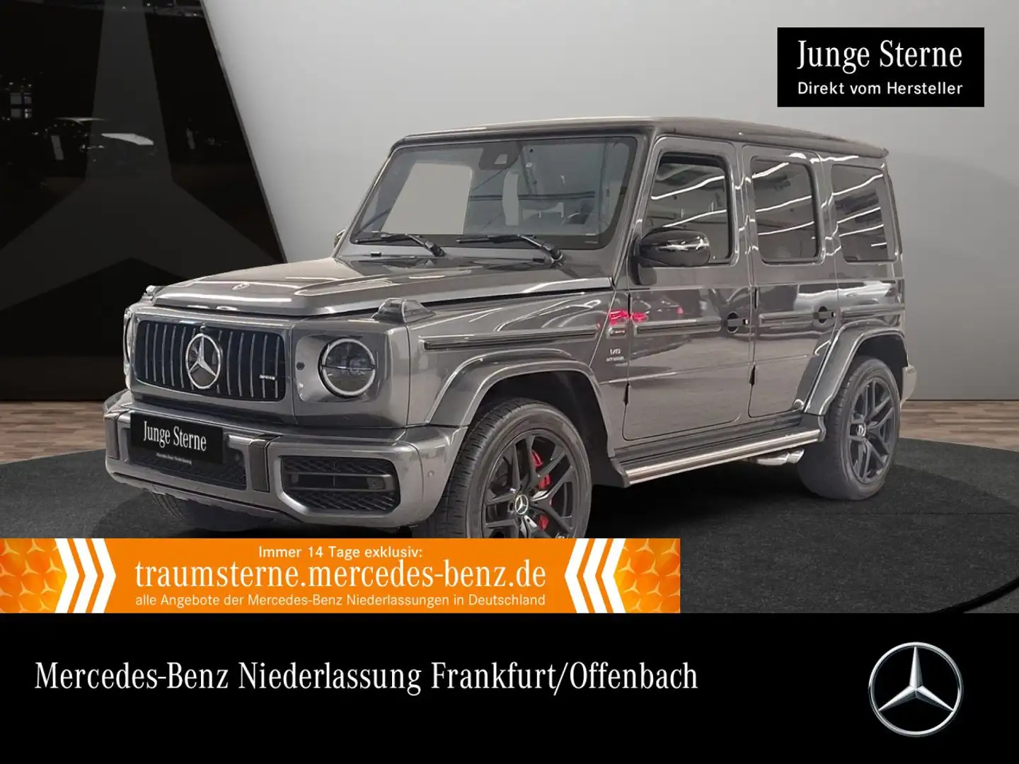 Mercedes-Benz G 63 AMG G 63 NIGHT+GSD+360+AHK+MULTIBEAM+FAHRASS+BURMESTER Grijs - 1