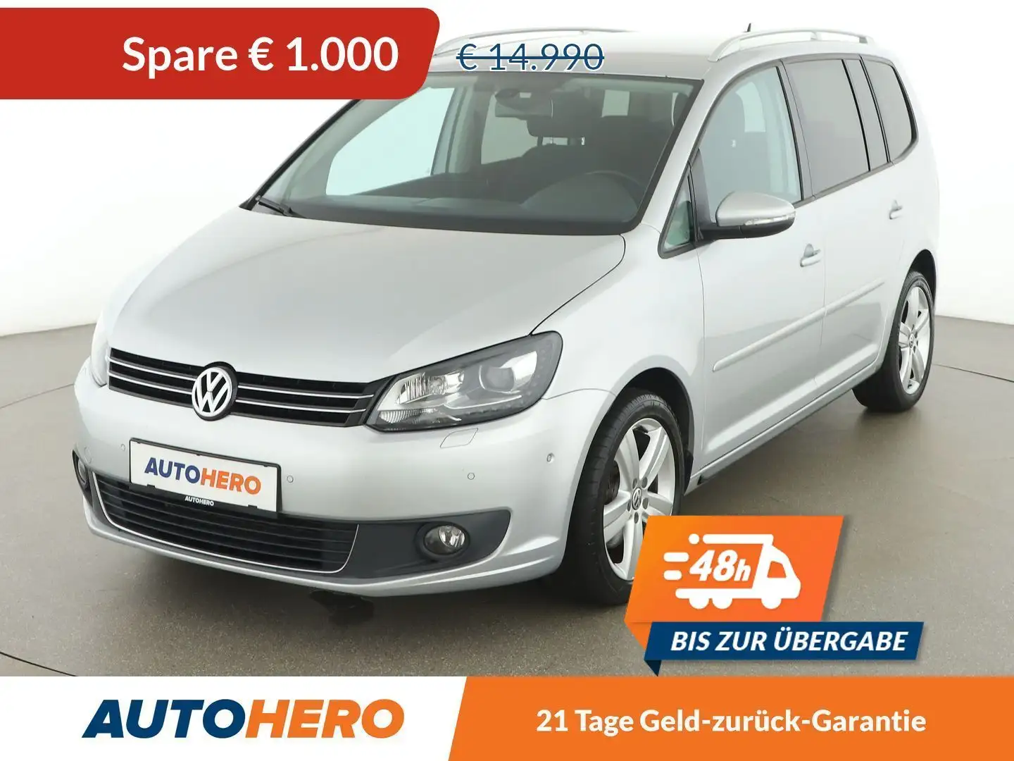 Volkswagen Touran 2.0 TDI Carat BlueMotion Grau - 1