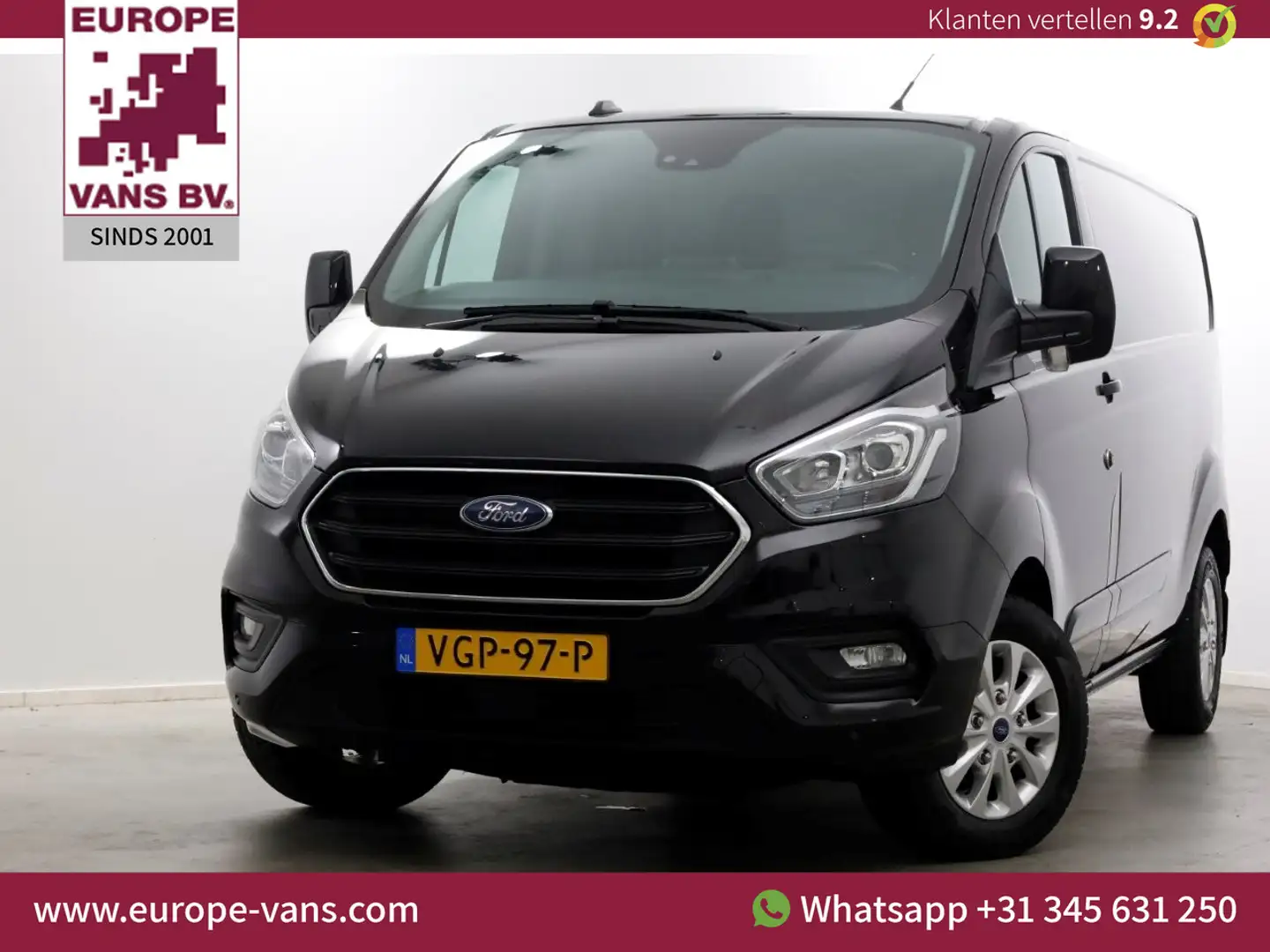 Ford Transit Custom 2.0 TDCI 130pk L2H1 Automaat Limited Airco/Navi/Ca Noir - 1