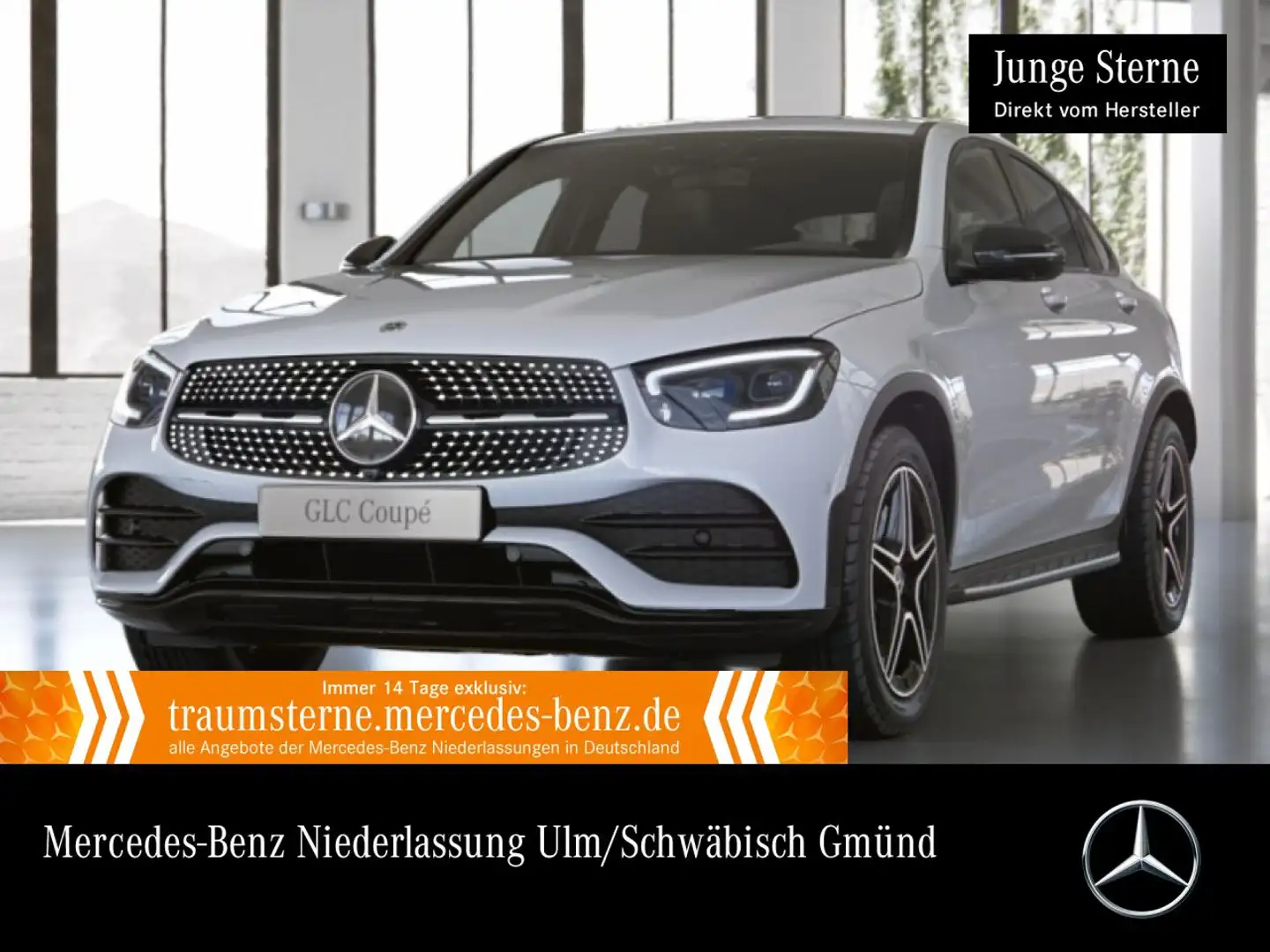 Mercedes-Benz GLC 200 Coupé 4M AMG+NIGHT+360+MULTIBEAM+SPUR+9G Weiß - 1