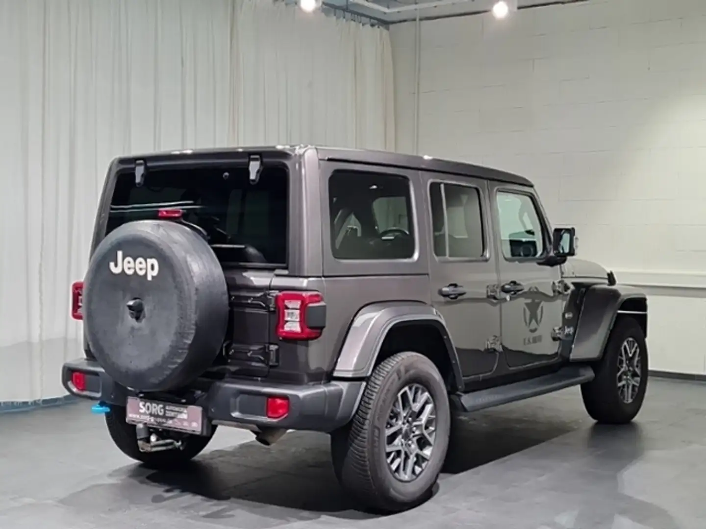Jeep Wrangler 2.0 4xe PHEV Sahara Unlimited*AHK*ACC* Gris - 2
