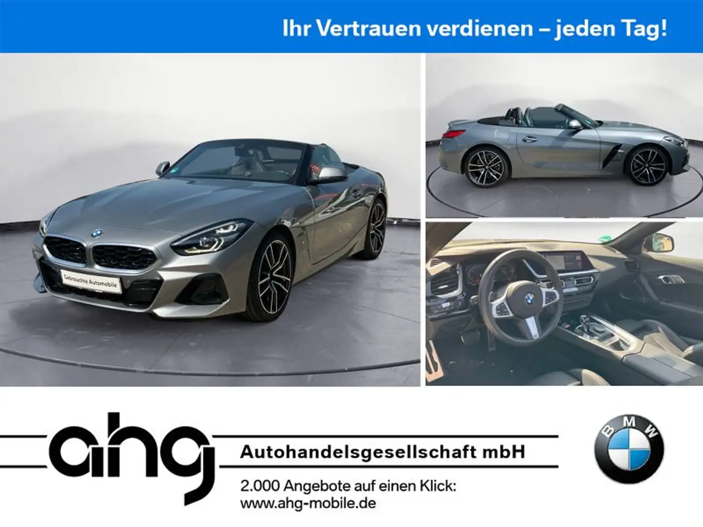 BMW Z4 M Z4 sDrive30i M SPORT PAKET Cabrio Innovationsp. Šedá - 1
