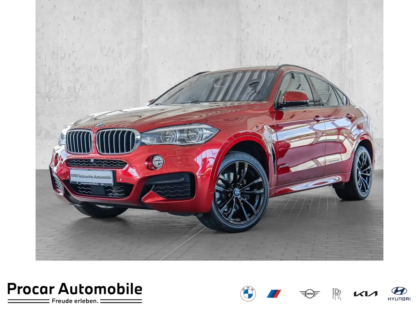BMW X6 xDrive40d M-Sport Anhängk. ACC Glasdach HeadUp Rojo - 1