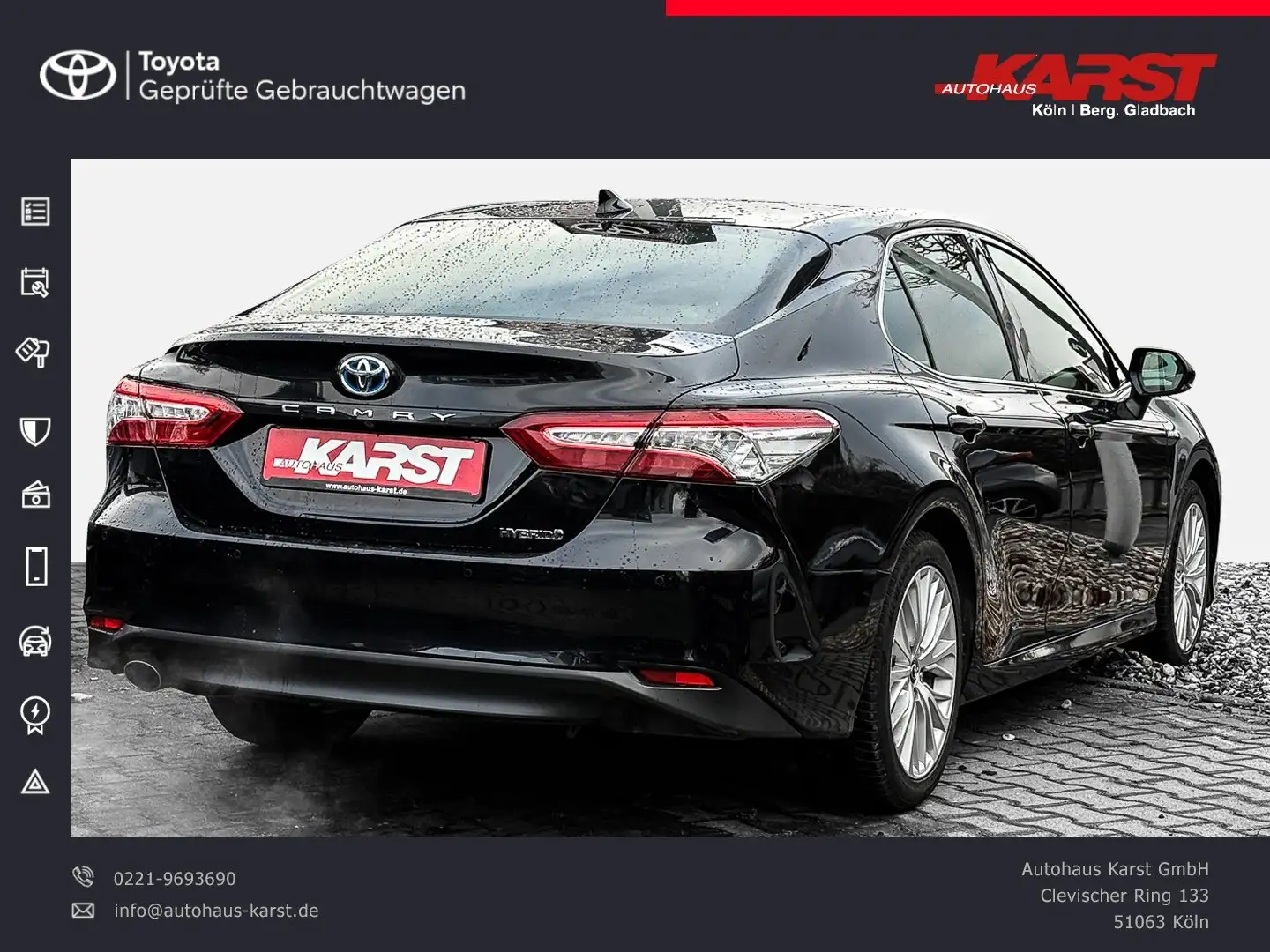 Toyota Camry Hybrid PDC, Kamera, Allwetter Schwarz - 2