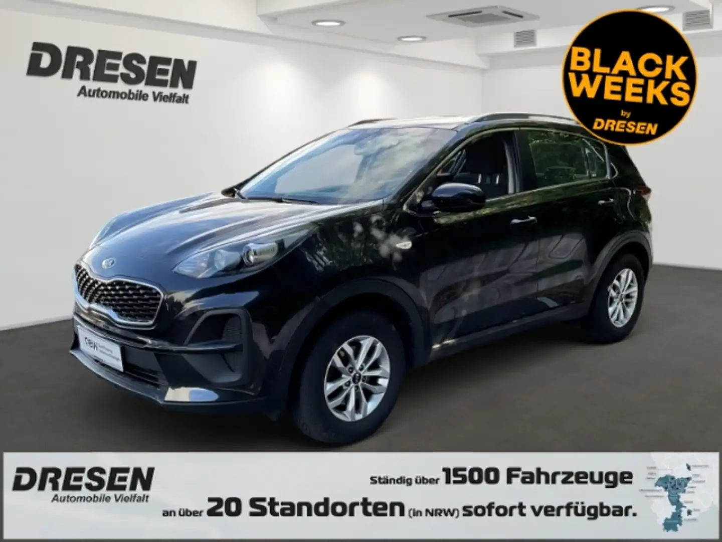 Kia Sportage 1.6 GDI Edition 7 SITZHEIZUNG,KLIMA,ALLWETTERREIFE Zwart - 1