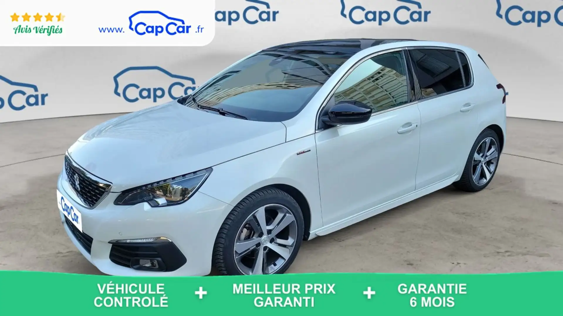Peugeot 308 II 1.2 PureTech 130 EAT8 GT Line Blanc - 1