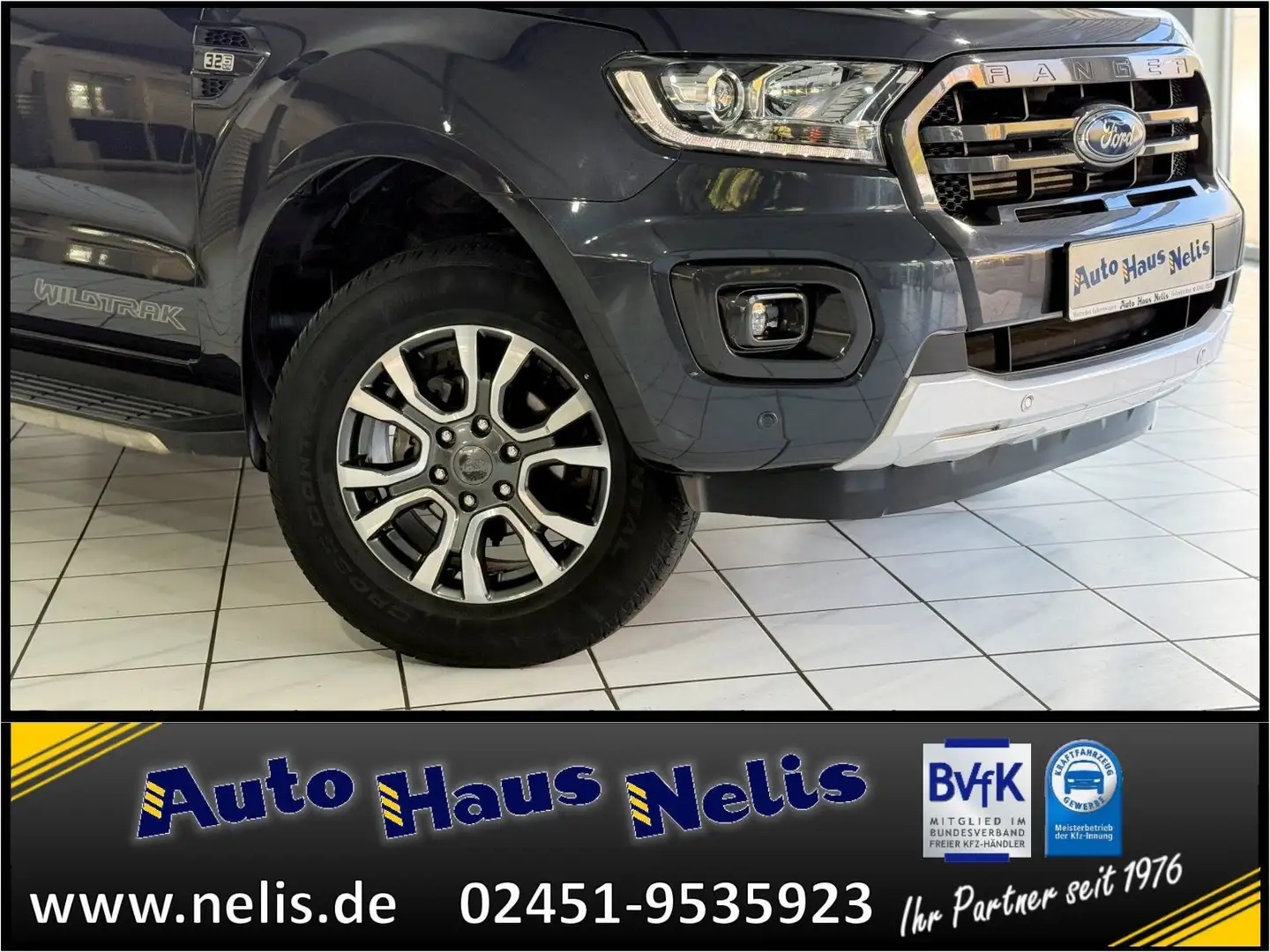 Ford Ranger 3.2 TDCi Wildtrak 4x4 Navi Leder Spurhalt Grau - 2