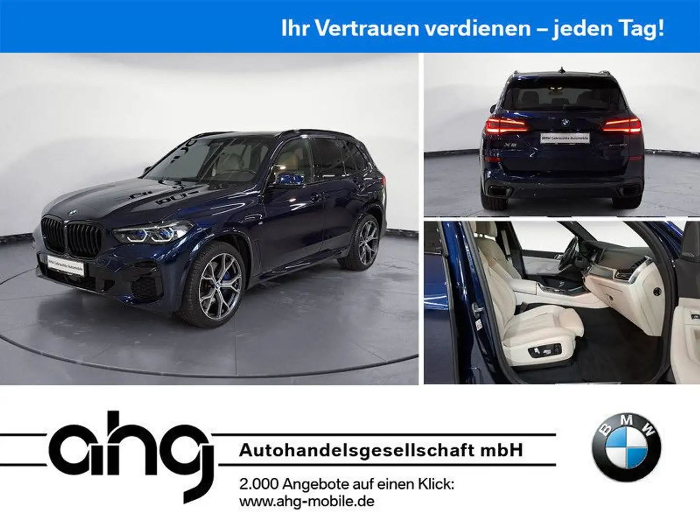 BMW X5 M X5 xDrive40d M Sport Innovationsp. Panorama Lase Blau - 1