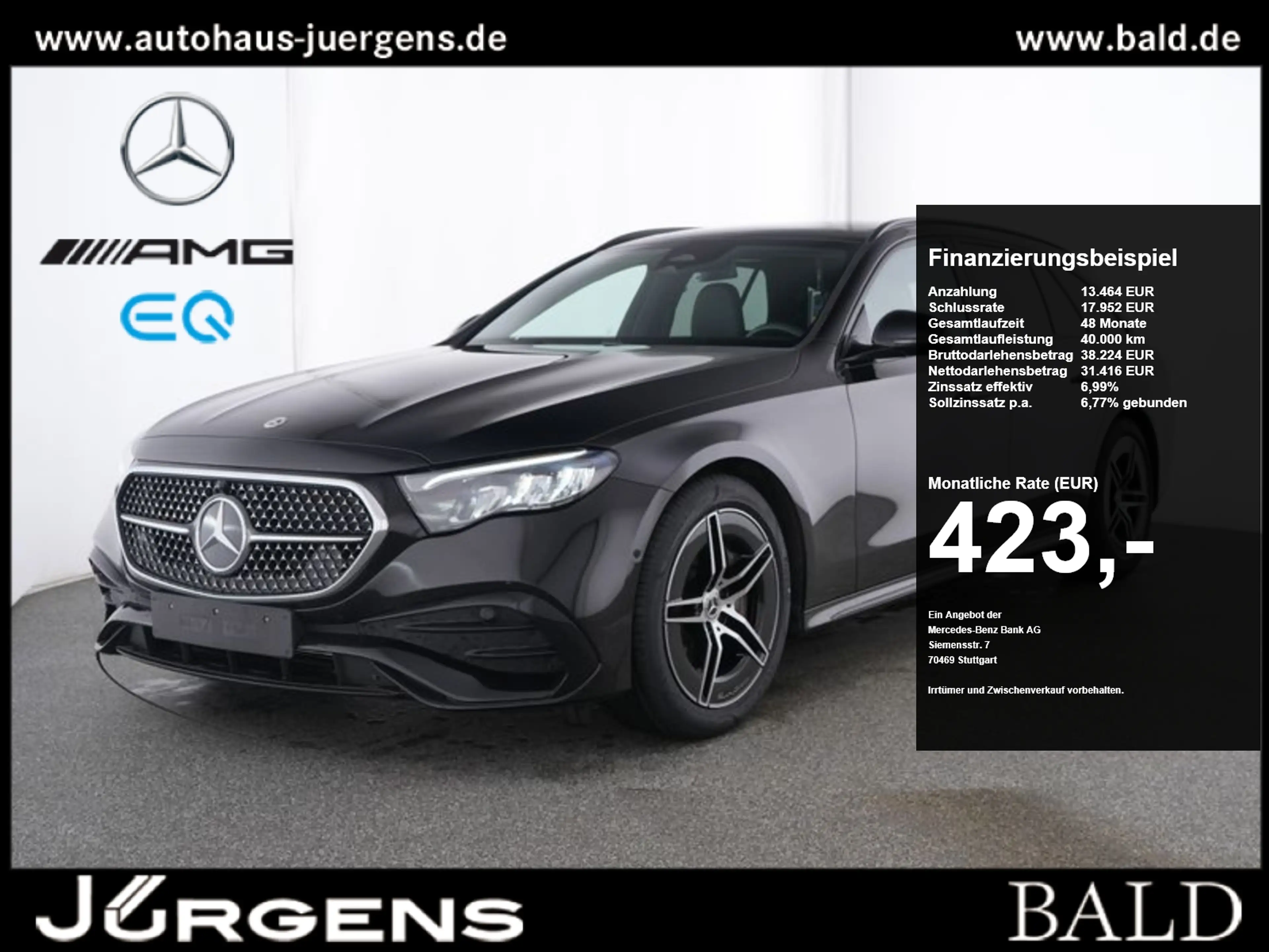 Mercedes-Benz E 220 d T AMG-Sport/LED/Cam/Pano/AHK/Night/Totw