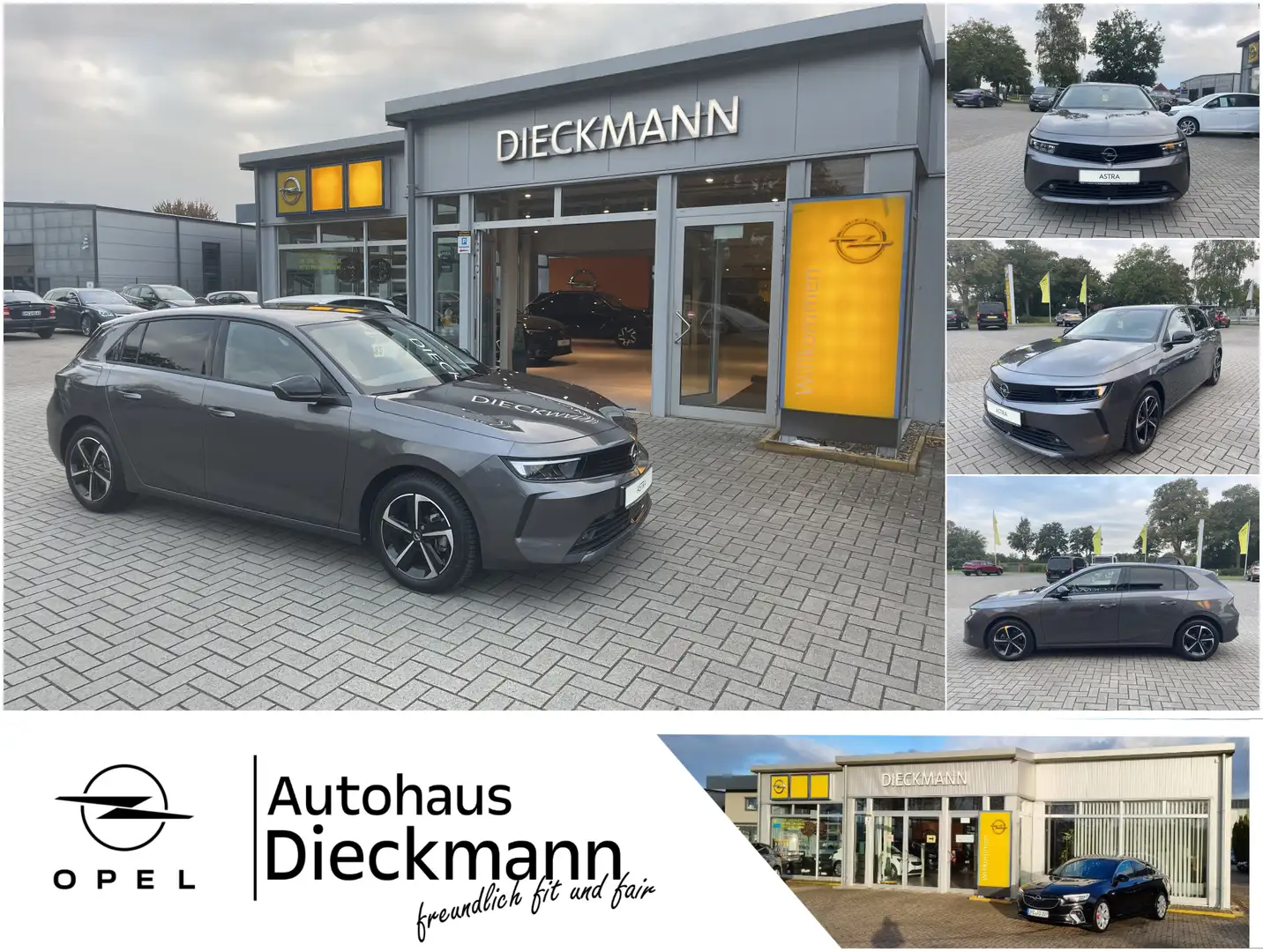 Opel Astra Edition Multimedia SHZ PDC V/H LM Allwetter Grau - 1