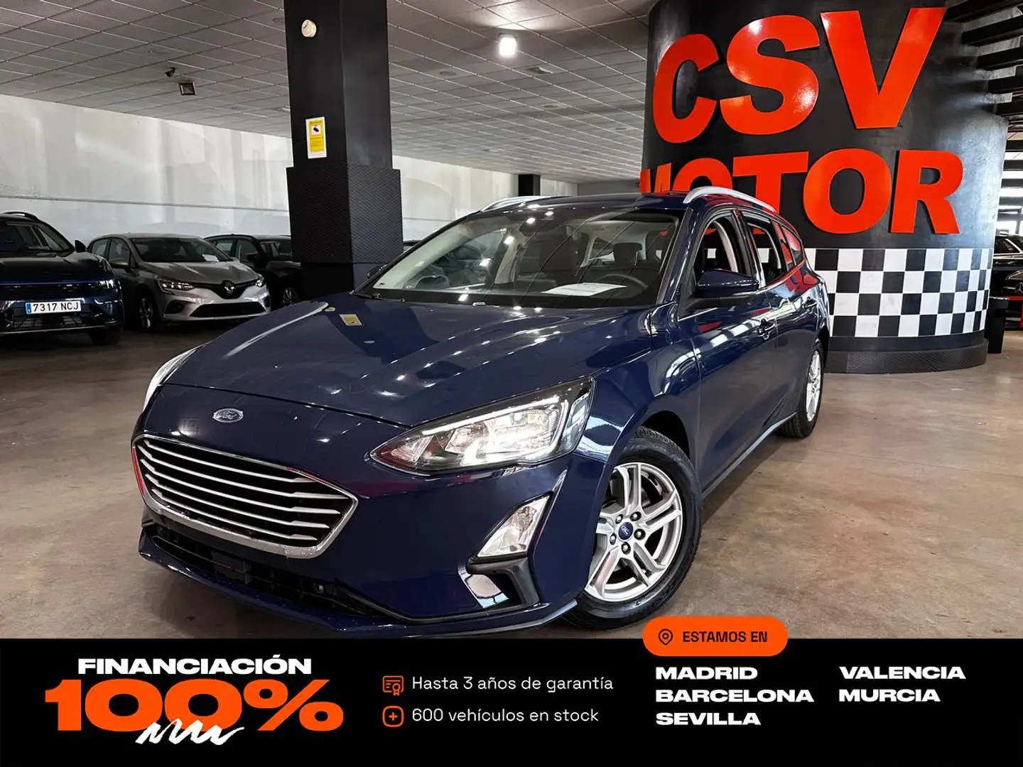 Ford Focus 1.0 Ecoboost Trend+ 125 Bleu - 1