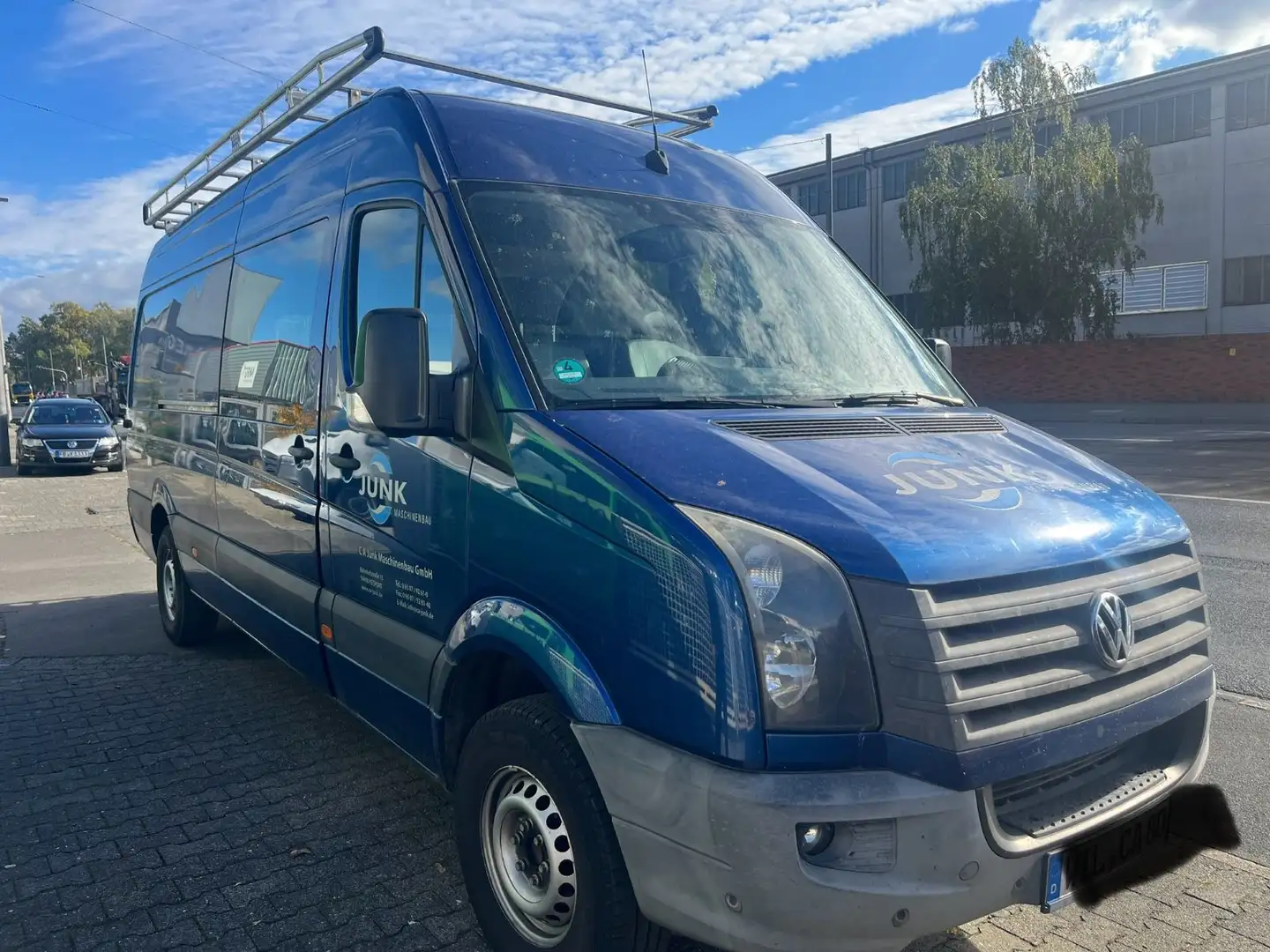 Volkswagen Crafter Kasten 35 lang L3H2 Hochdach+DACHTRÄGER Blauw - 2