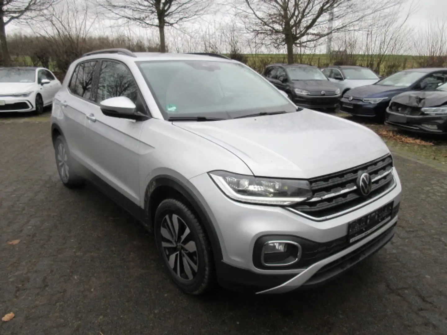 Volkswagen T-Cross MOVE 1.0 TSI DSG NAVI KAMERA LED ACC APS SITZHEIZU Silber - 1